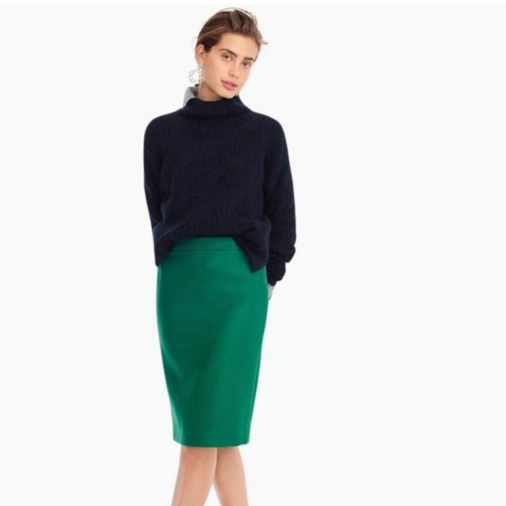 J. CrewEmerald Green No. 2 Pencil Skirt (size 0)